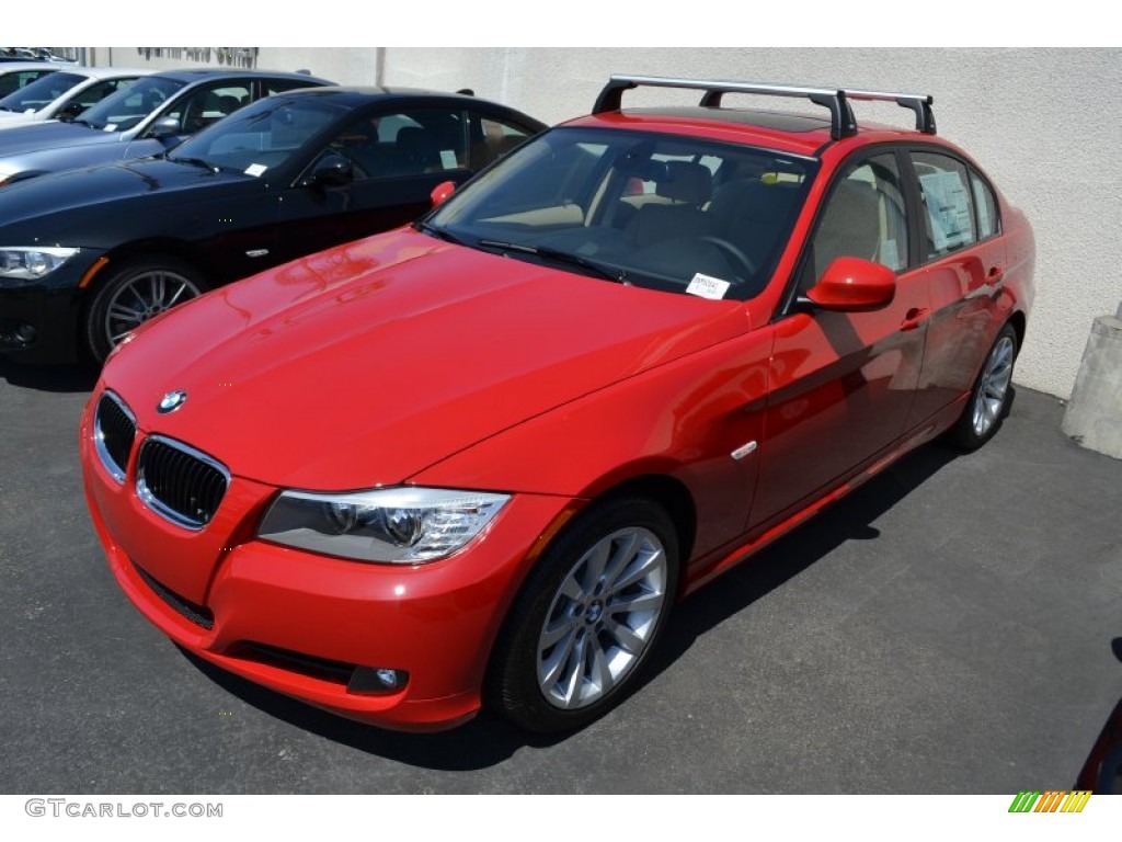 2011 3 Series 328i Sedan - Crimson Red / Beige Dakota Leather photo #4