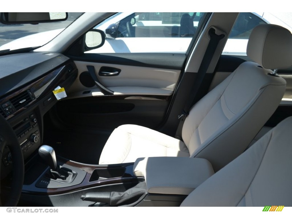 Oyster/Black Dakota Leather Interior 2011 BMW 3 Series 328i Sedan Photo #50884621
