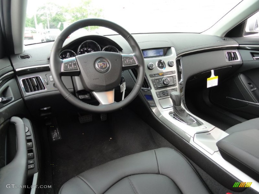 Ebony Interior 2011 Cadillac CTS 4 3.0 AWD Sedan Photo #50884867