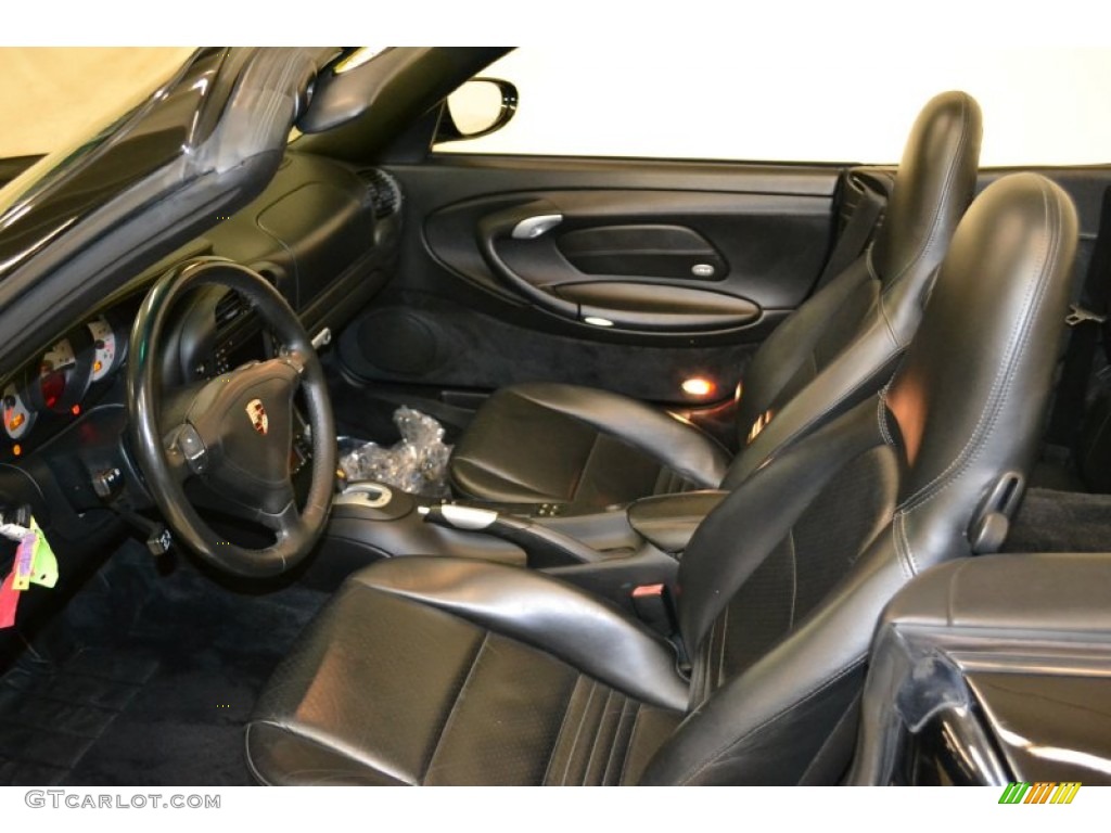 Black Interior 2004 Porsche 911 Turbo Cabriolet Photo #50885254