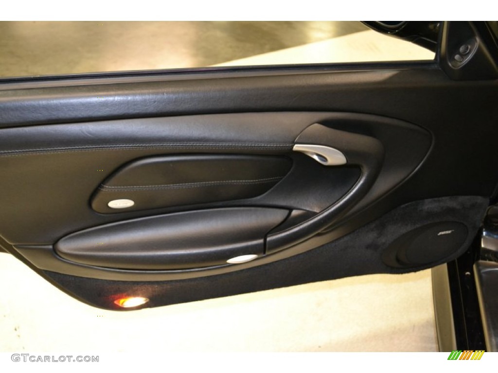 2004 Porsche 911 Turbo Cabriolet Black Door Panel Photo #50885296