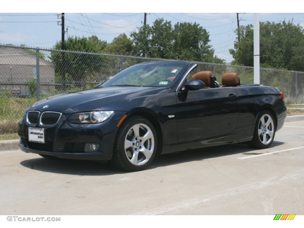 2007 3 Series 328i Convertible - Monaco Blue Metallic / Saddle Brown/Black photo #2
