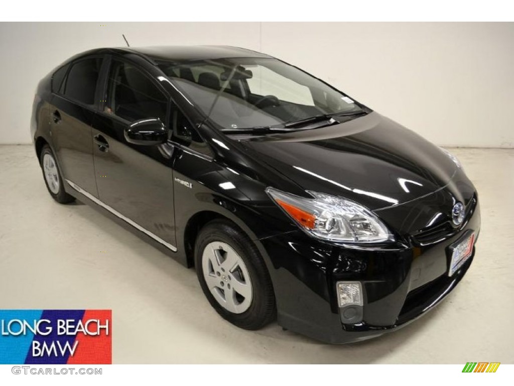 2010 Prius Hybrid IV - Black / Dark Gray photo #1