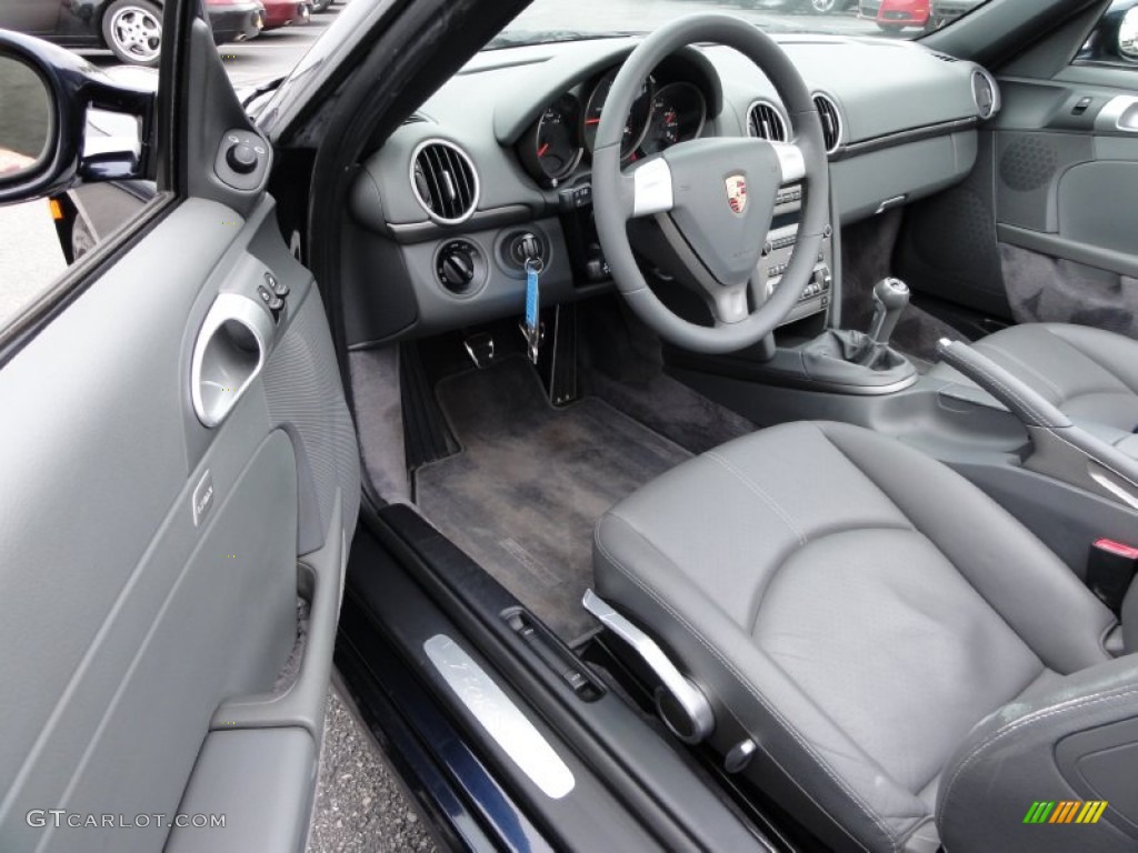 Stone Grey Interior 2005 Porsche Boxster Standard Boxster Model Photo #50885977