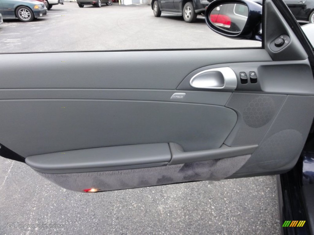 2005 Porsche Boxster Standard Boxster Model Stone Grey Door Panel Photo #50885992