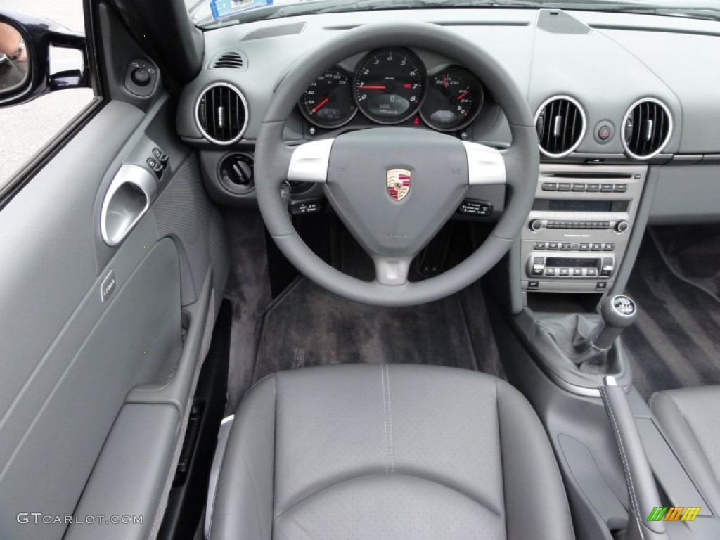 2005 Porsche Boxster Standard Boxster Model Stone Grey Dashboard Photo #50886253