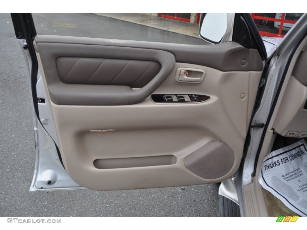 2002 Toyota Land Cruiser Standard Land Cruiser Model Ivory Door Panel Photo #50887798