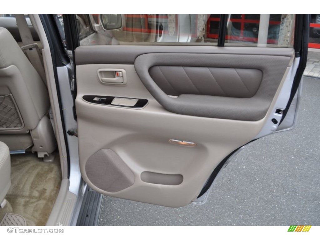 2002 Toyota Land Cruiser Standard Land Cruiser Model Ivory Door Panel Photo #50887834
