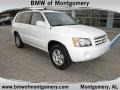 Super White 2002 Toyota Highlander I4