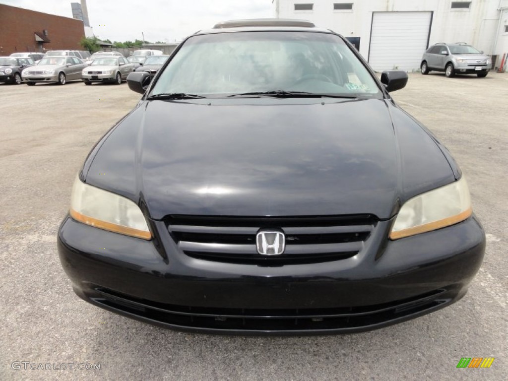 2002 Accord LX V6 Sedan - Nighthawk Black Pearl / Quartz Gray photo #3