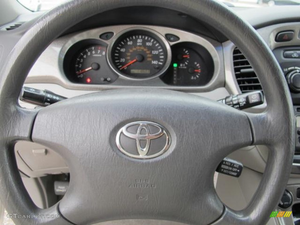 2002 Toyota Highlander I4 Gray Steering Wheel Photo #50890642