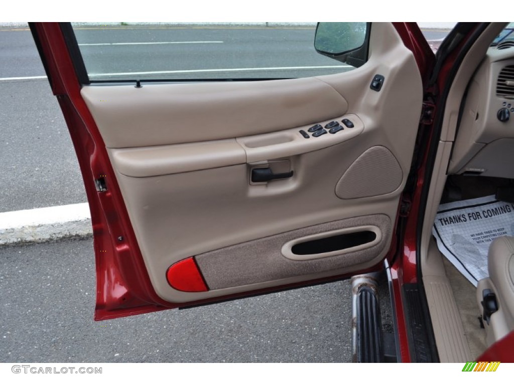 2000 Ford Explorer XLT 4x4 Medium Prairie Tan Door Panel Photo #50891353