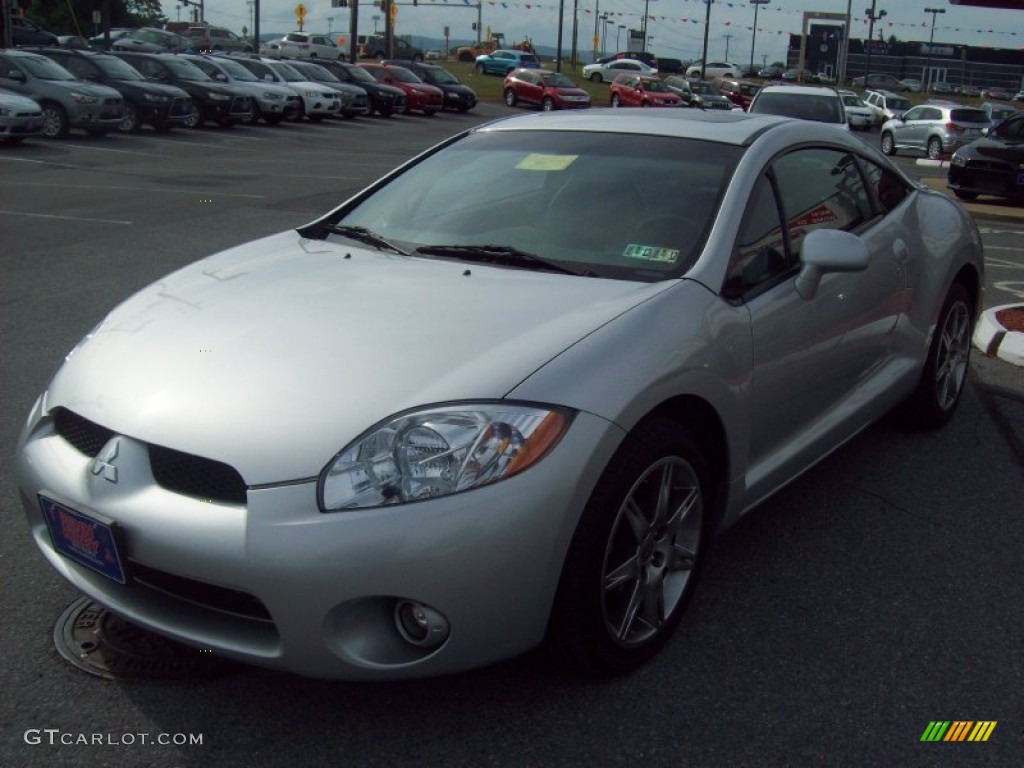 2008 Eclipse GT Coupe - Liquid Silver Metallic / Dark Charcoal photo #1