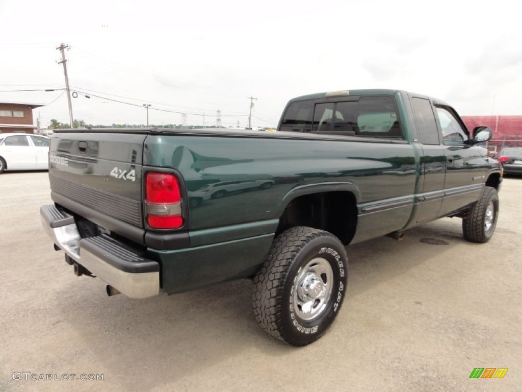 1999 Ram 2500 SLT Extended Cab 4x4 - Emerald Green Pearl / Mist Gray photo #8