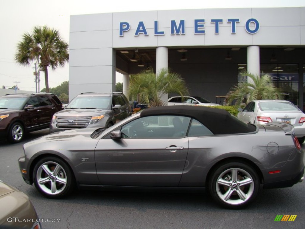 2010 Mustang GT Premium Convertible - Sterling Grey Metallic / Charcoal Black/Cashmere photo #1