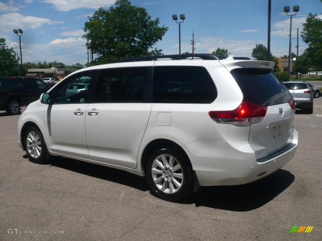 2011 Sienna Limited AWD - Super White / Bisque photo #4