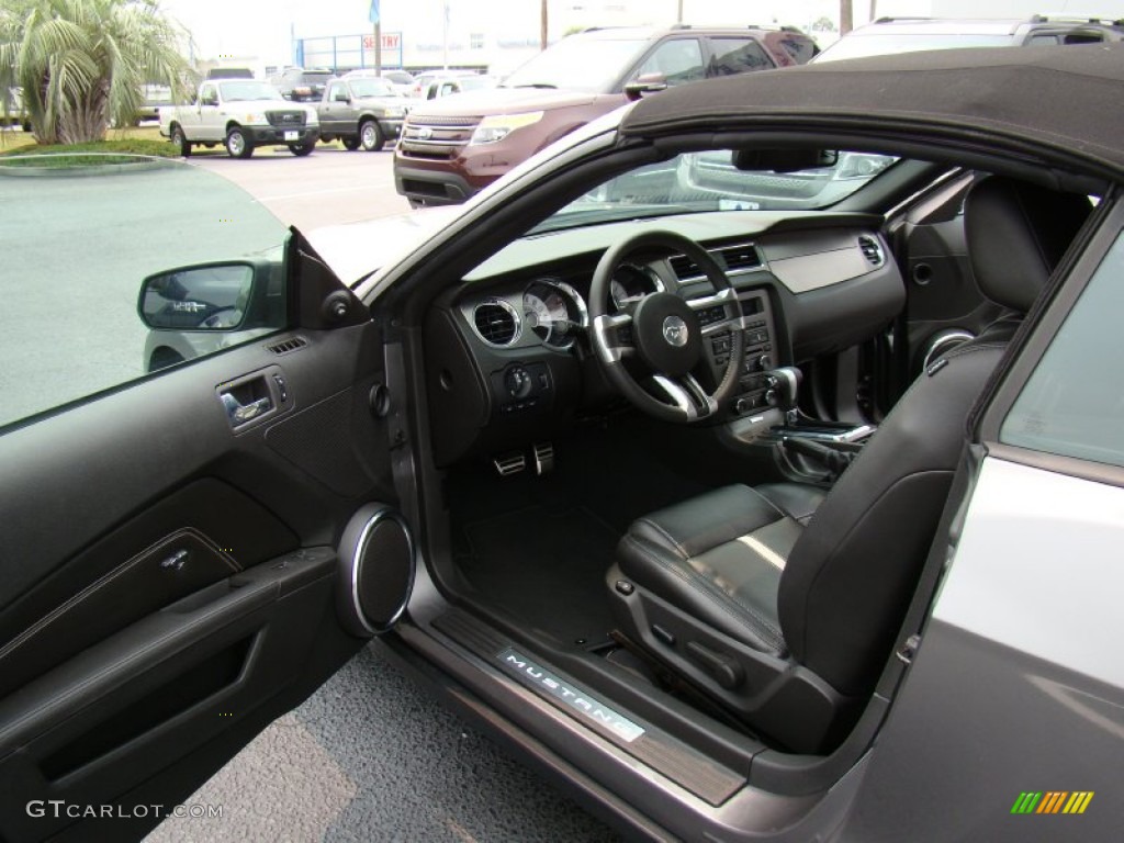Charcoal Black/Cashmere Interior 2010 Ford Mustang GT Premium Convertible Photo #50892661