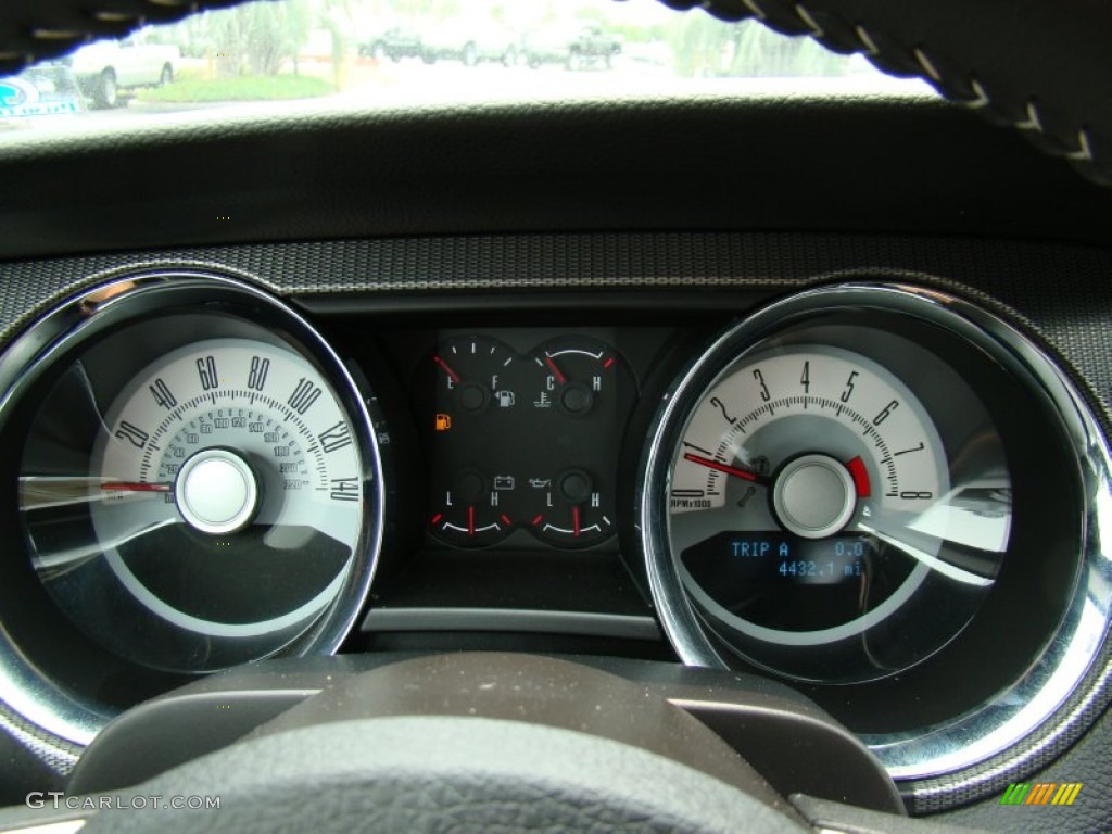 2010 Ford Mustang GT Premium Convertible Gauges Photo #50892937