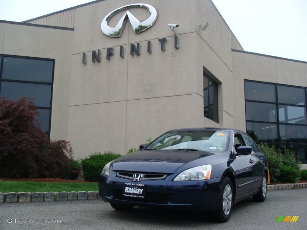 2003 Accord LX Sedan - Eternal Blue Pearl / Gray photo #1