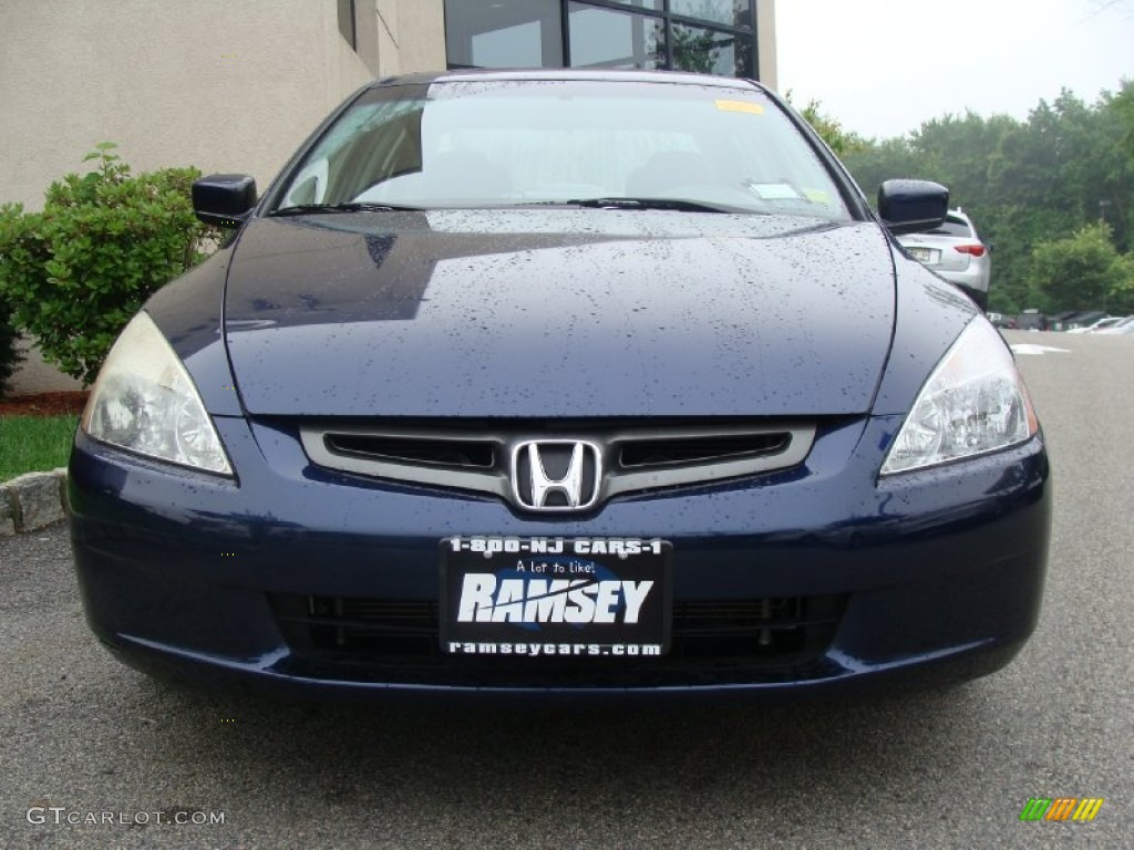 2003 Accord LX Sedan - Eternal Blue Pearl / Gray photo #2