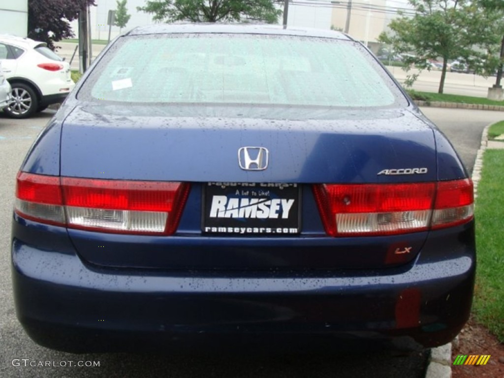 2003 Accord LX Sedan - Eternal Blue Pearl / Gray photo #4