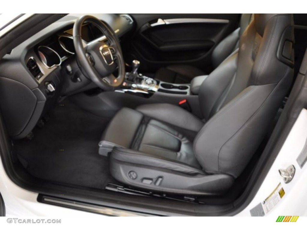 Black Silk Nappa Leather Interior 2010 Audi S5 4.2 FSI quattro Coupe Photo #50893585