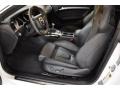 Black Silk Nappa Leather Interior Photo for 2010 Audi S5 #50893585