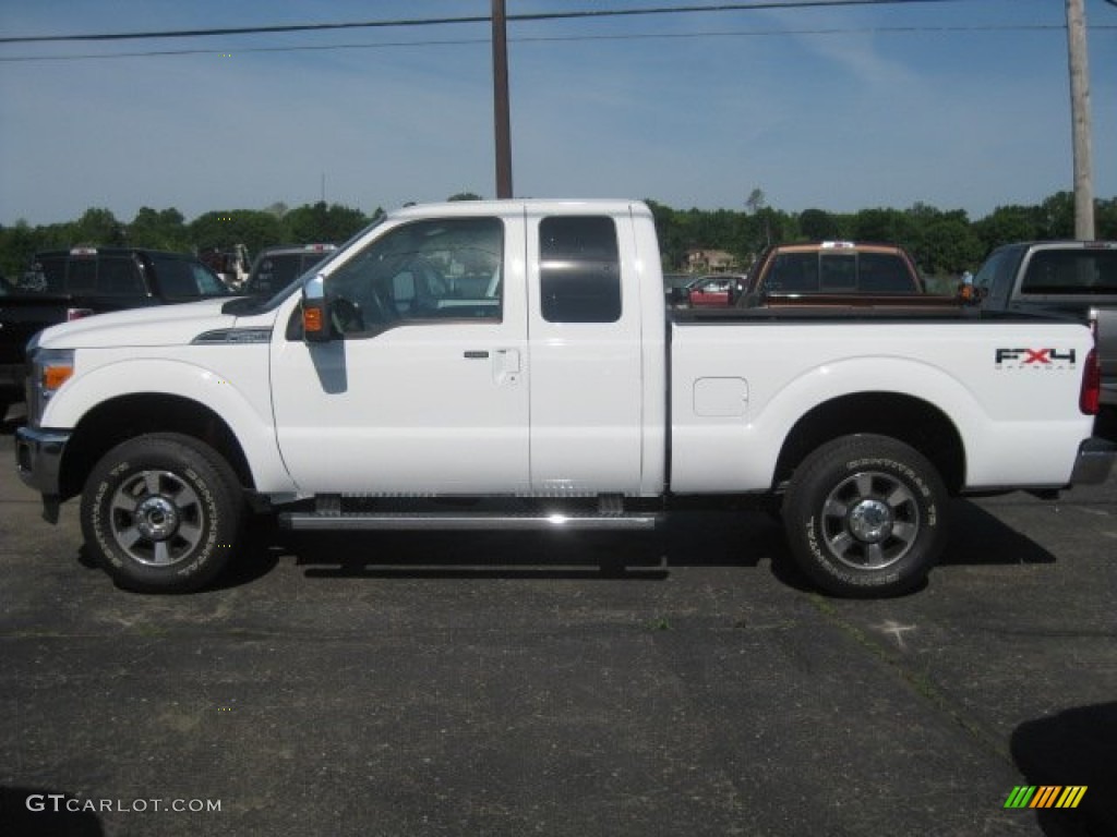 Oxford White 2011 Ford F250 Super Duty Lariat SuperCab 4x4 Exterior Photo #50894125