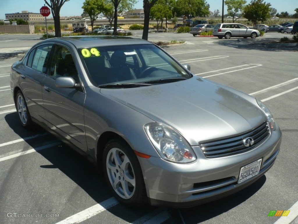 2004 G 35 Sedan - Diamond Graphite Gray Metallic / Graphite photo #1