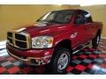 2007 Inferno Red Crystal Pearl Dodge Ram 2500 SLT Quad Cab 4x4  photo #2