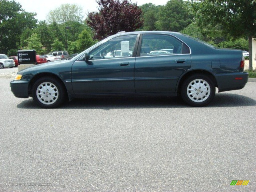 1996 Accord EX Sedan - Dark Eucalyptus Green Pearl Metallic / Gray photo #6