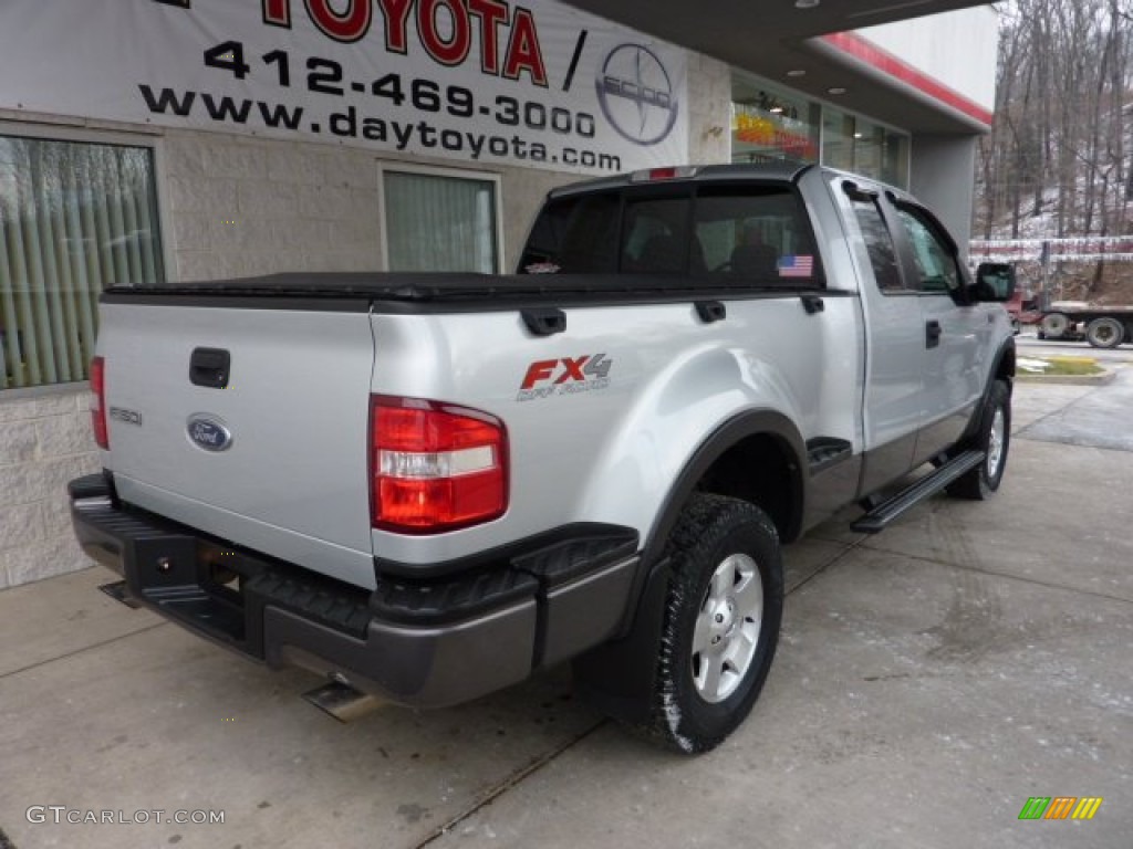 2005 F150 FX4 SuperCab 4x4 - Silver Metallic / Medium Flint Grey photo #2