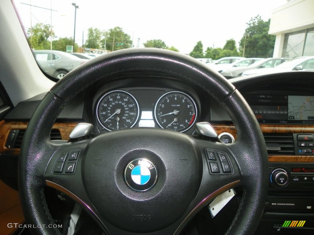 2007 3 Series 335i Coupe - Deep Green Metallic / Saddle Brown/Black photo #15