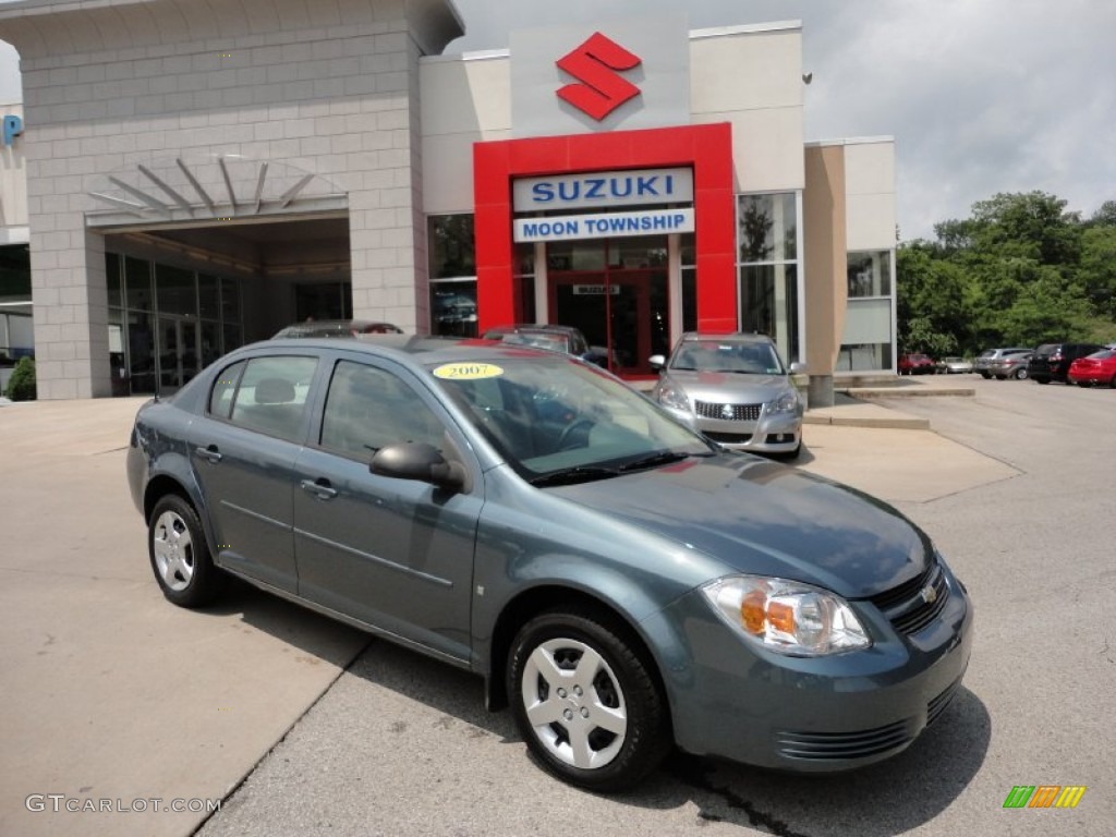 2007 Cobalt LS Sedan - Blue Granite Metallic / Neutral Beige photo #1