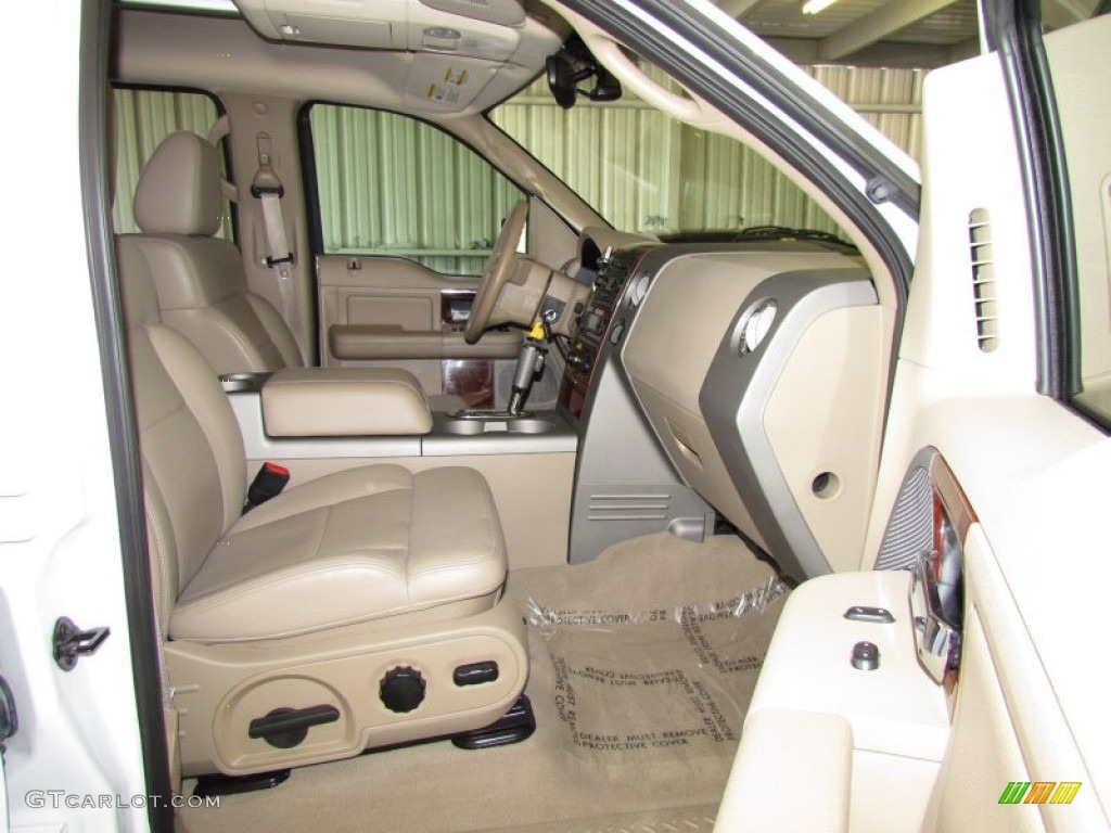 2006 F150 Lariat SuperCrew - Oxford White / Tan photo #10