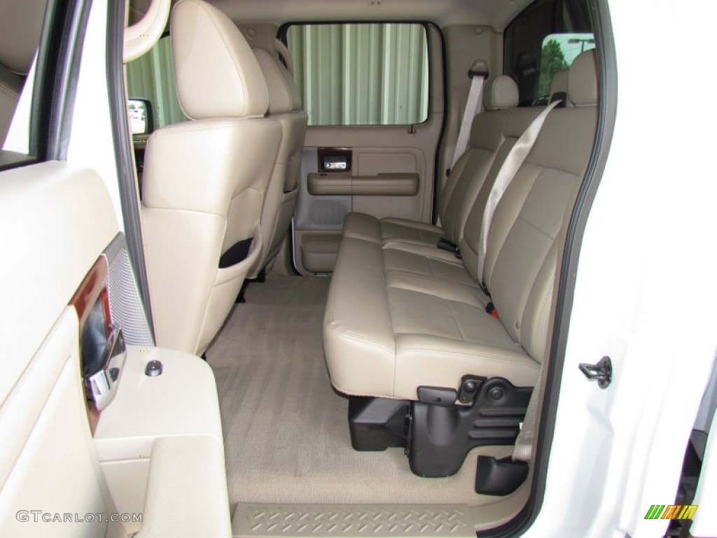2006 F150 Lariat SuperCrew - Oxford White / Tan photo #12