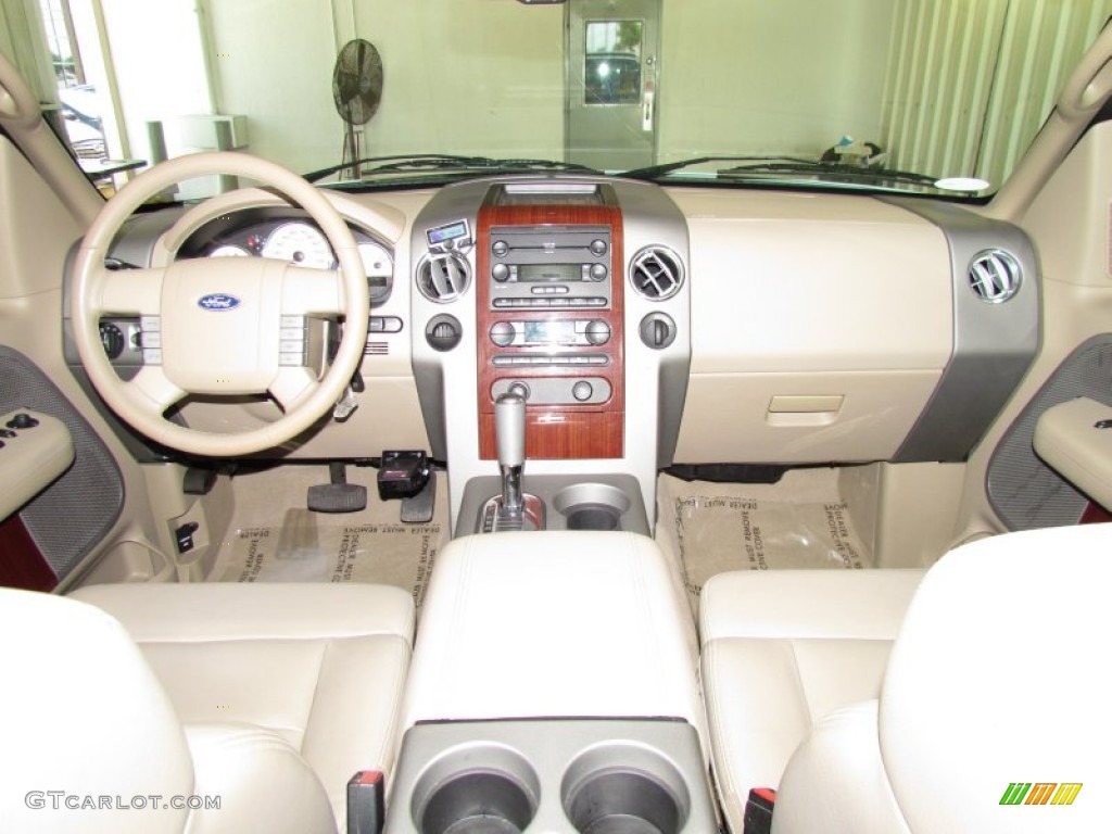 2006 F150 Lariat SuperCrew - Oxford White / Tan photo #14