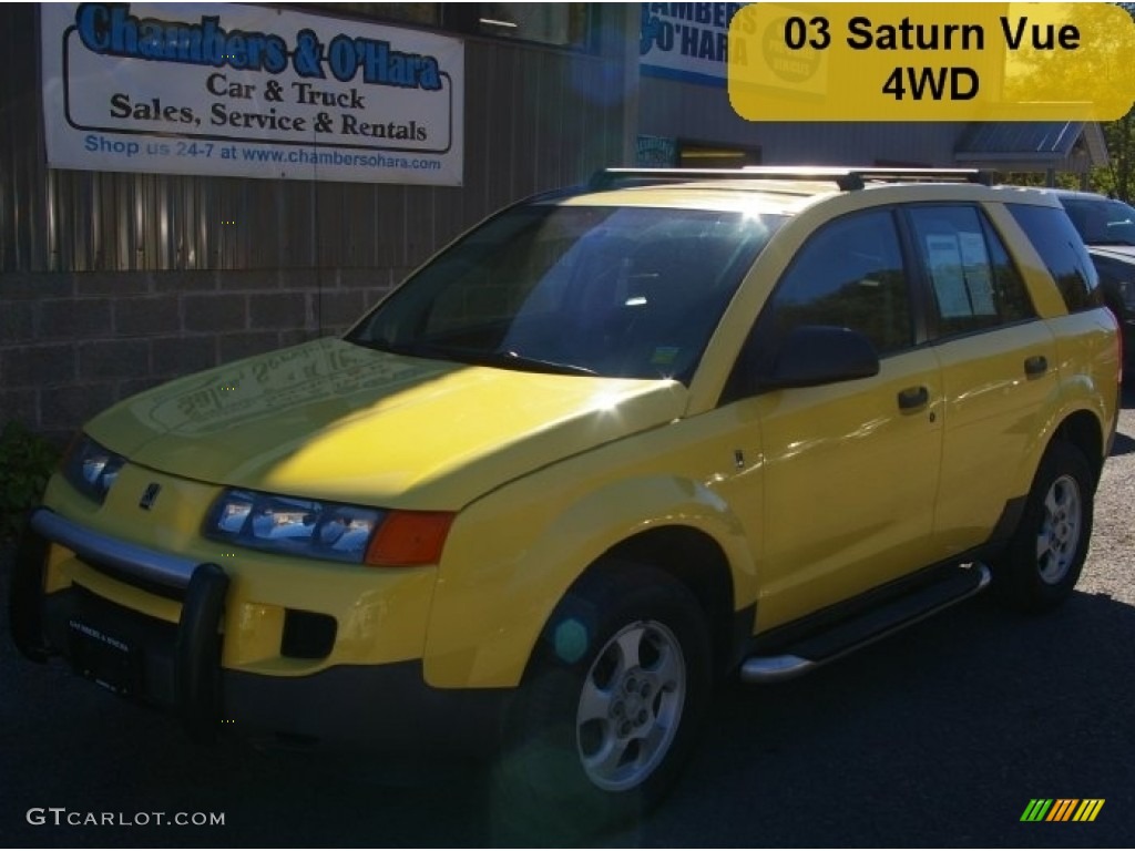 2003 VUE AWD - Light Yellow / Gray photo #1