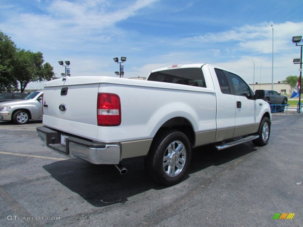 2007 F150 XLT SuperCab - Oxford White / Tan photo #7