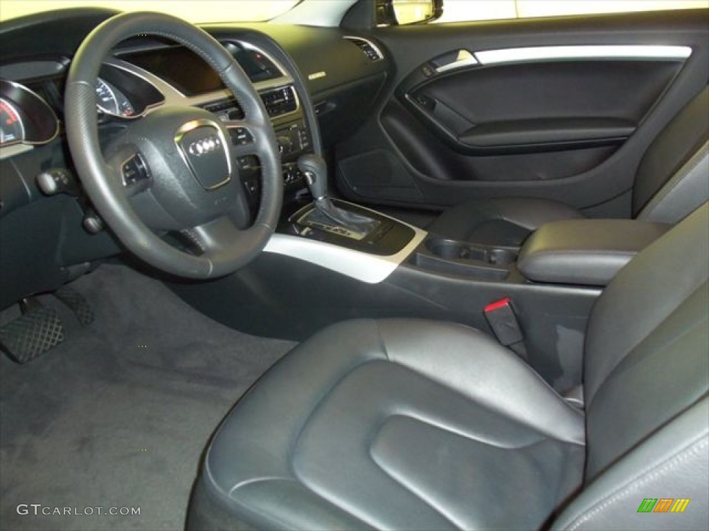 Black Interior 2010 Audi A5 2.0T quattro Coupe Photo #50906038