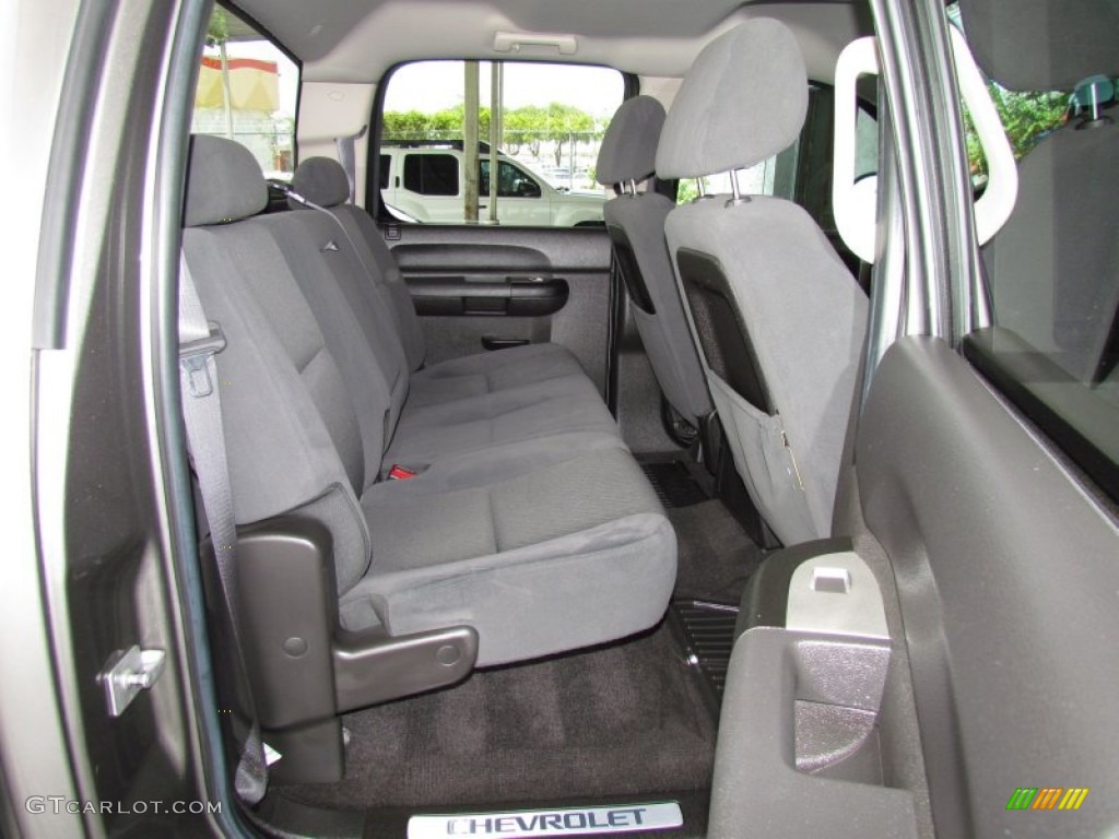 Ebony Interior 2009 Chevrolet Silverado 1500 LT Crew Cab Photo #50906227