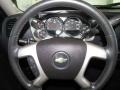 Ebony 2009 Chevrolet Silverado 1500 LT Crew Cab Steering Wheel