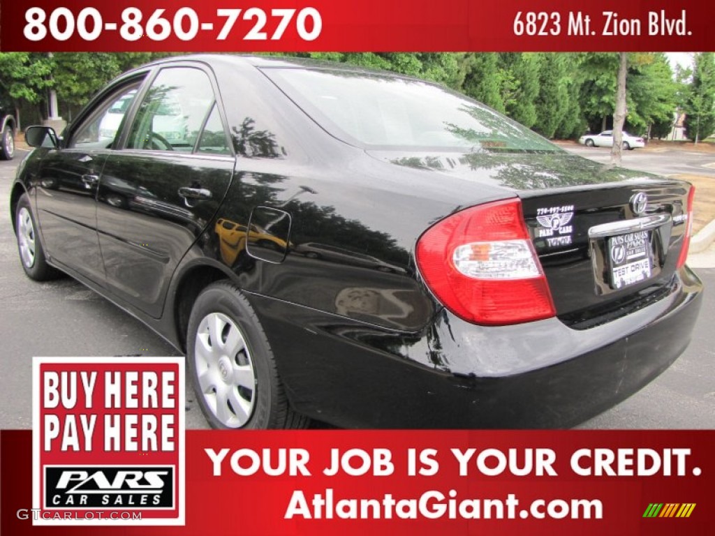 2004 Camry LE - Black / Stone photo #2