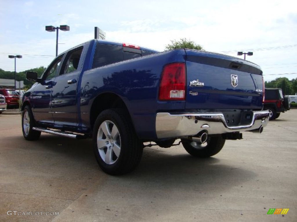 2011 Ram 1500 Big Horn Crew Cab 4x4 - Deep Water Blue Pearl / Dark Slate Gray/Medium Graystone photo #5