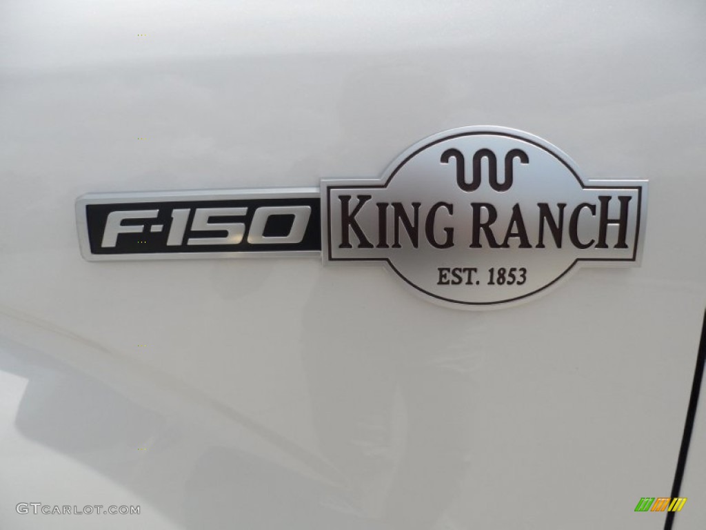2011 F150 King Ranch SuperCrew - White Platinum Metallic Tri-Coat / Chaparral Leather photo #12