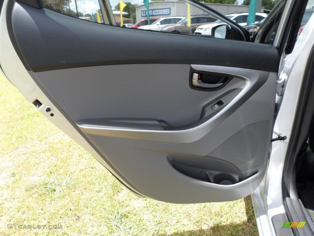2012 Hyundai Elantra GLS Gray Door Panel Photo #50910091