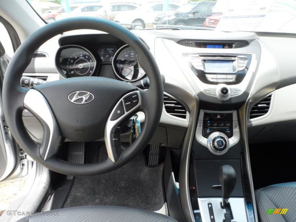 2012 Hyundai Elantra GLS Gray Dashboard Photo #50910142