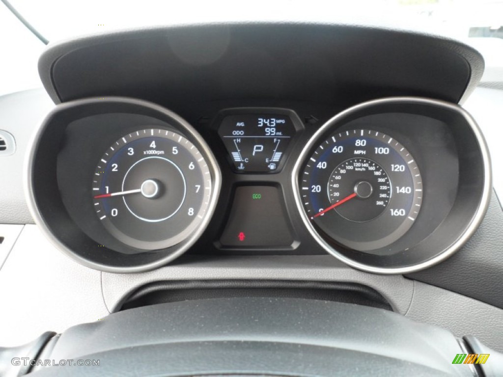 2012 Hyundai Elantra GLS Gauges Photo #50910184