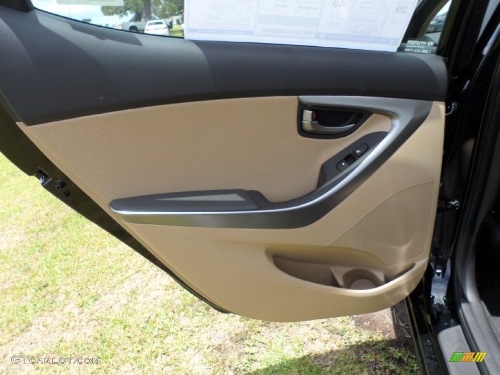 2012 Hyundai Elantra Limited Beige Door Panel Photo #50910376