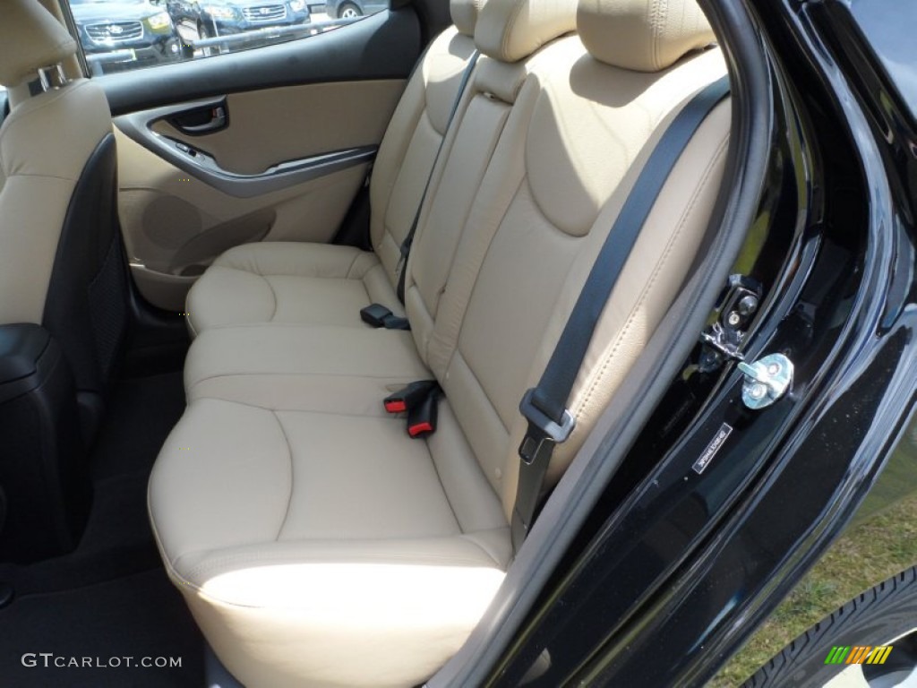 Beige Interior 2012 Hyundai Elantra Limited Photo #50910379